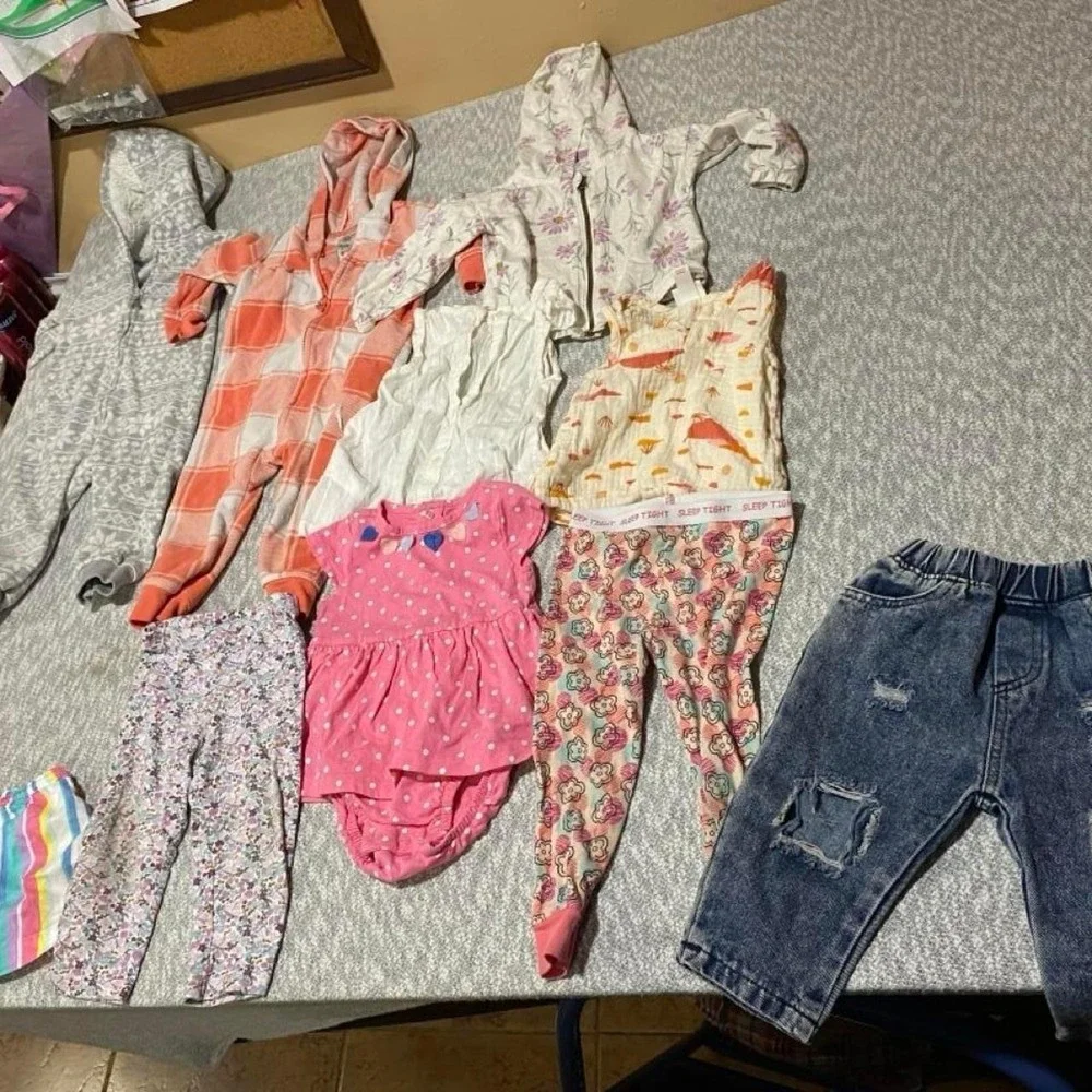 Bundle of baby girl clothes Size 12-18 months. SKU-A963